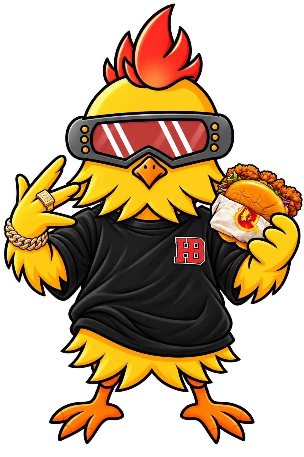 Hot Bird merch mascot