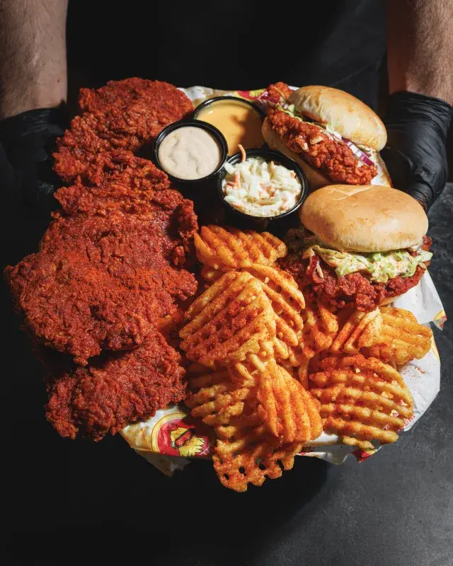 Hot Bird platter